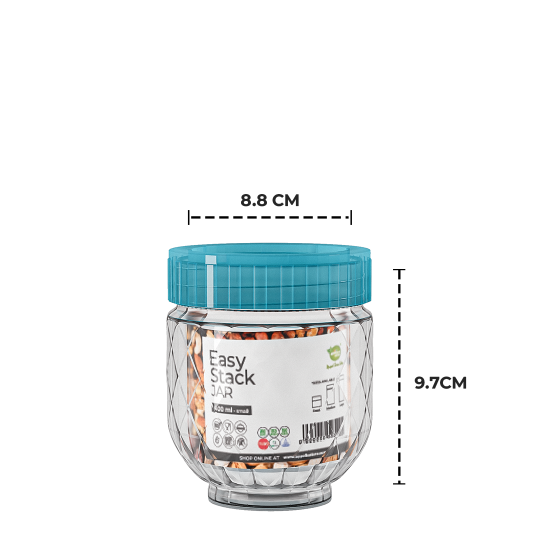 Easy Stack Jar Pack of 2 Small - (400ml)