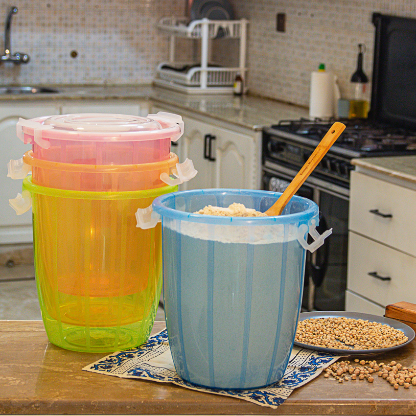 Opal Food Storage Container Medium Pack of 2- (10Ltr) Transparent