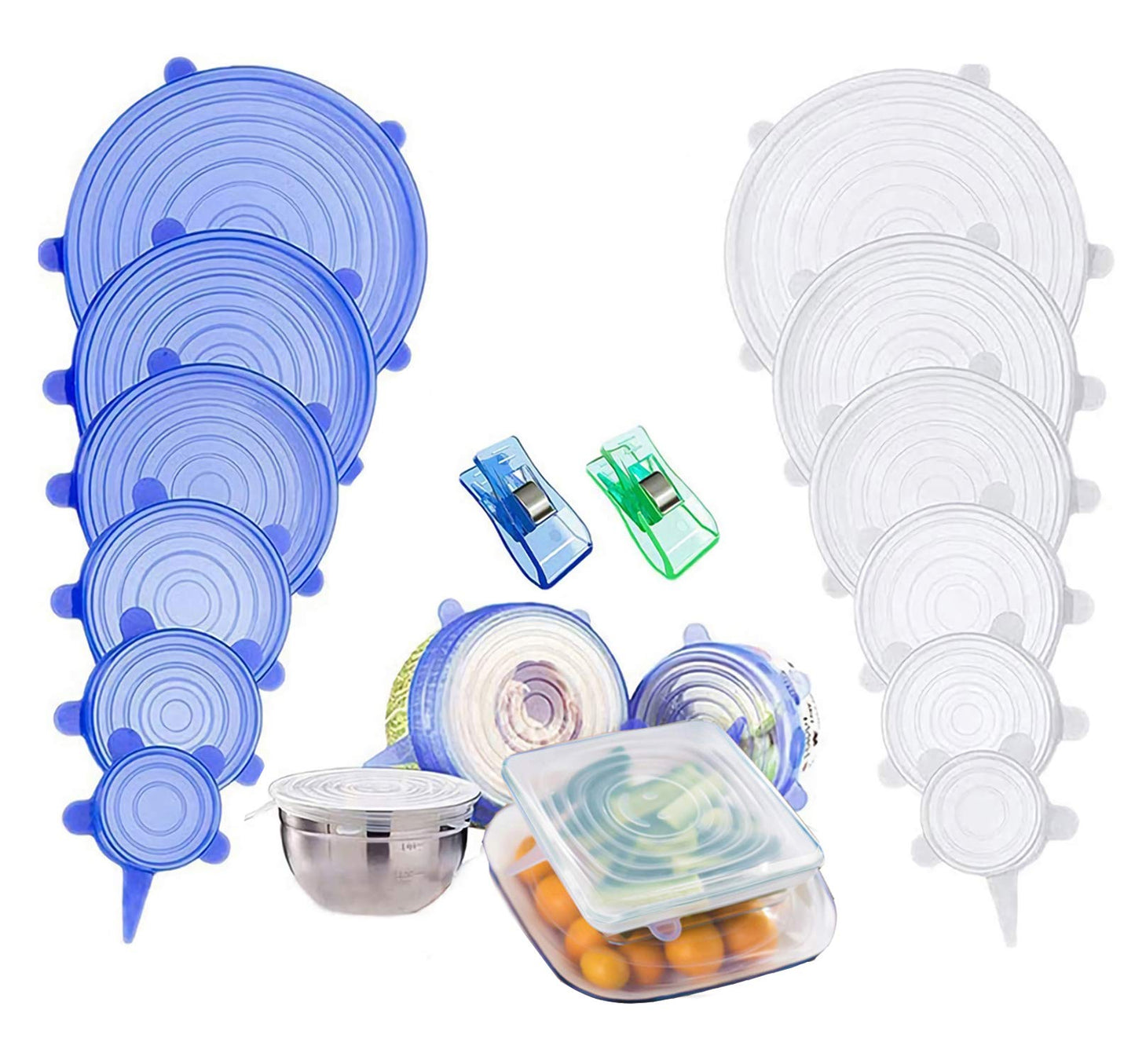 6pcs Silicone Lid Covers